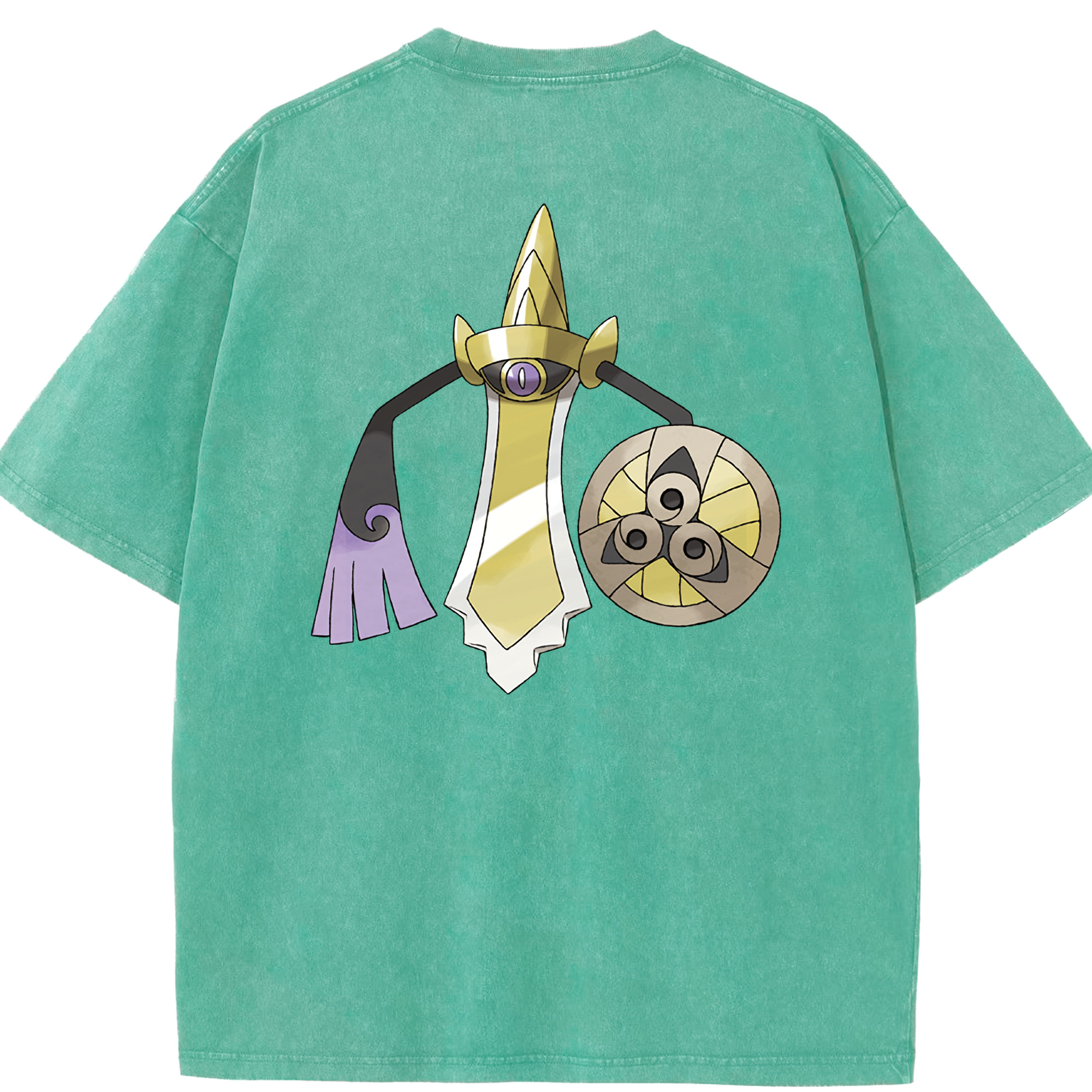 （画像用） ポケットモンスター Pokémon 綿100% ヴィンテージ風 半袖Tシャツ（背面プリント）